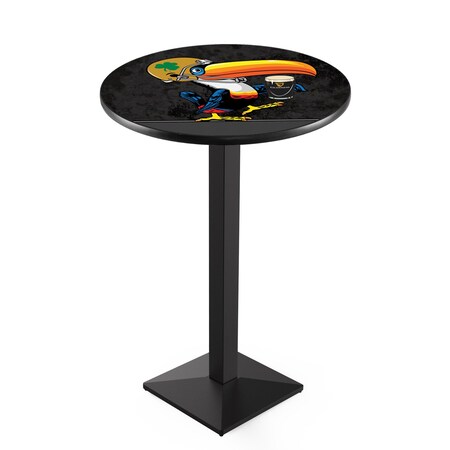 Holland Bar Stool Co Guinness Toucan 42 Tall 30 Top Pub Table with Black Wrinkle Finish L217 Notre Dame L217B4230ND-Guin-Tcn